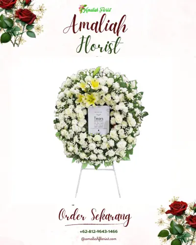 Krans Bunga Duka Cita kaduagung timur